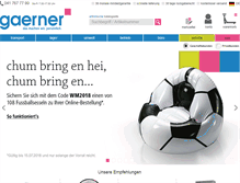 Tablet Screenshot of gaerner.ch